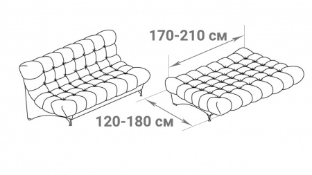 Чехол на 3м диван без подлокотников Бруклин коричневый Чехол на 3м диван без подлокотников Бруклин коричневый