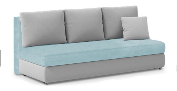 Чехол на диван евро-книжку без подлокотников Бруклин дымчато-фисташковый