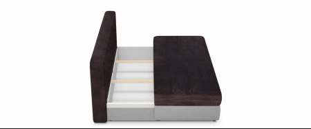 Чехол на диван евро-книжку без подлокотников Бруклин коричневый