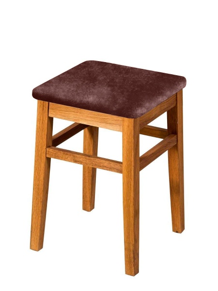 Чехол на квадратный табурет Бруклин светло-коричневый