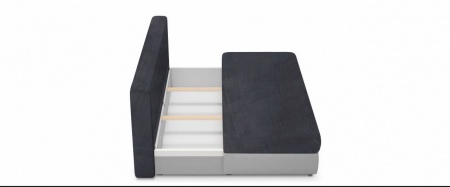 Чехол на диван евро-книжку без подлокотников Бруклин темно-серый