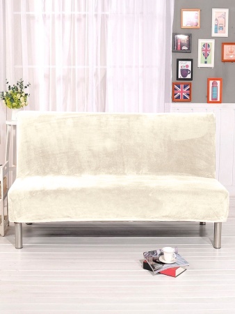 Чехол на 3м диван без подлокотников Бруклин молочно-бежевый