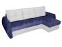 Чехол на угловой диван евро-книжку с подлокотниками Бруклин темно-синий