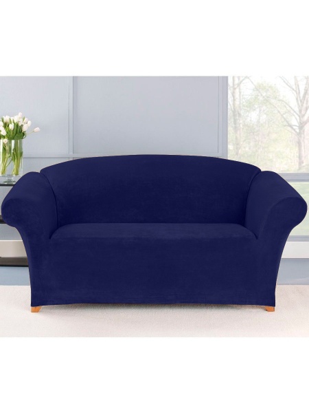 Чехол на 3м диван Бруклин темно-синий