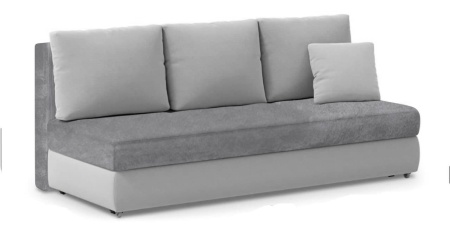 Чехол на диван евро-книжку без подлокотников Бруклин светло-серый