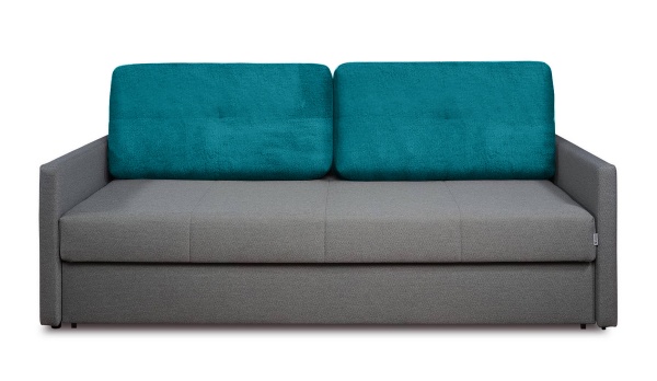 Набор из 2-х чехлов на подушки для дивана евро-книжки Бруклин аквамарин