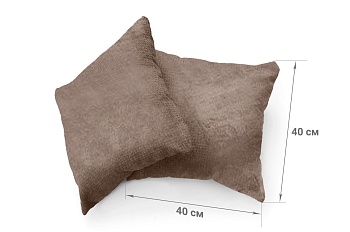 Набор из 2-х чехлов на подушки 40х40 Бруклин темно-бежевый