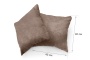 Набор из 2-х чехлов на подушки 40х40 Бруклин темно-бежевый