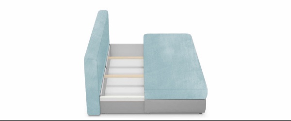 Чехол на диван евро-книжку без подлокотников Бруклин дымчато-фисташковый